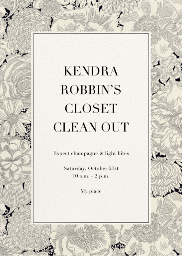 Heritage Blooms - Business Invitation by Liberty