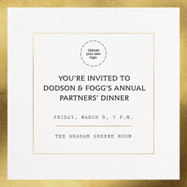 Foil Square - Business Dinner Invitation by Paperless Post
