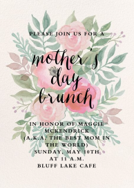 Watercolor Garden Floral - Mother's Day Invitation by Paper Source