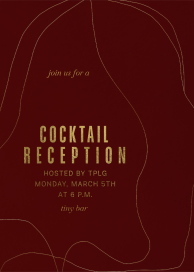 Drifting Lines - Cocktail Party Invitation by Kelly Wearstler