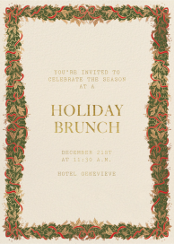 Garland Frame - Holiday Party Invitation by Paperless Post
