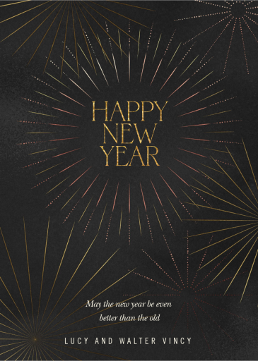 Sparks Fly - New Year's Card by Paperless Post