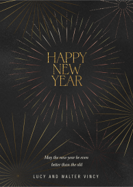Sparks Fly - New Year's Card by Paperless Post