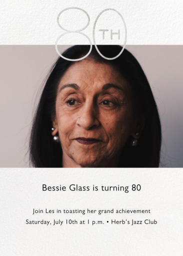 Decade Photo - Birthday Invitation by Paperless Post