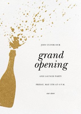 grand opening invitation wording