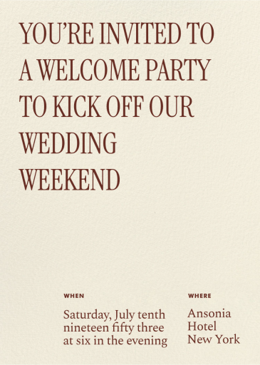 Passing Moments - Welcome Party Invitation by Paperless Post