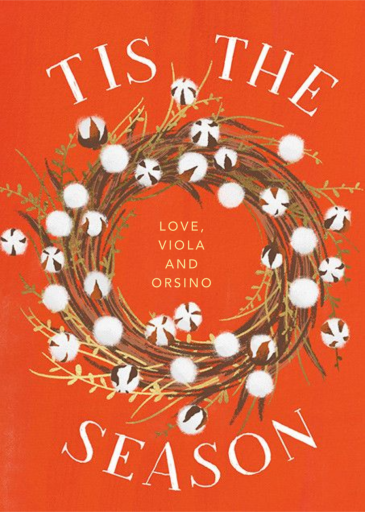 Cotton Blossom Wreath - Christmas Card by Paperless Post