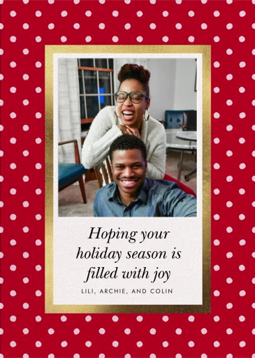 Perfect Spots Photo - Christmas Card by kate spade new york
