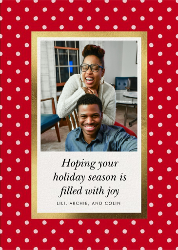 Perfect Spots Photo - Holiday Card by kate spade new york