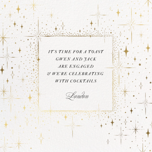 Twinkling Stars - Engagement Party Invitation by Paperless Post