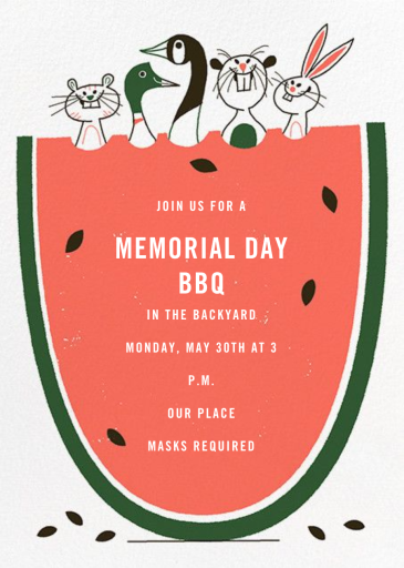 Melon Ballers - Memorial Day Invitation by Paperless Post