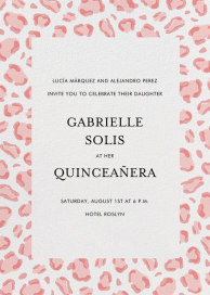 Leopard Spots (New) - Quinceañera Invitation by Paperless Post