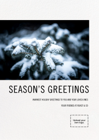Simple Black and White (Photo) - Business Holiday Card by Paperless Post