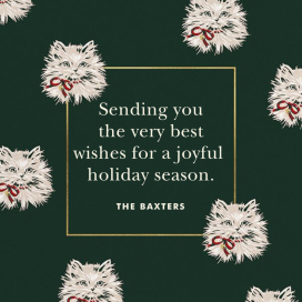 Ribbon Kitten - Christmas Card by kate spade new york