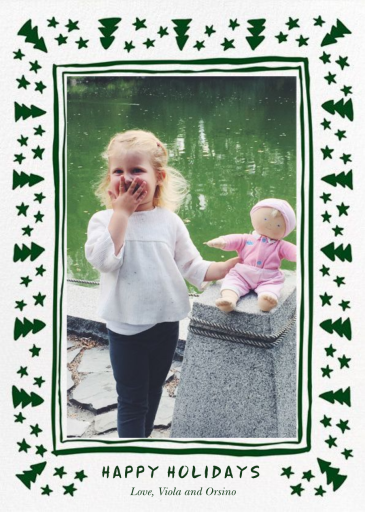 Forest Eve (Photo) - Holiday Card by Linda and Harriett