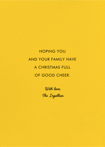 Purrfect Present - Greeting Card by Carolyn Suzuki Studio - Back