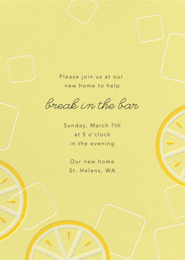 Lemonade - Celebration Invitation by Paperless Post