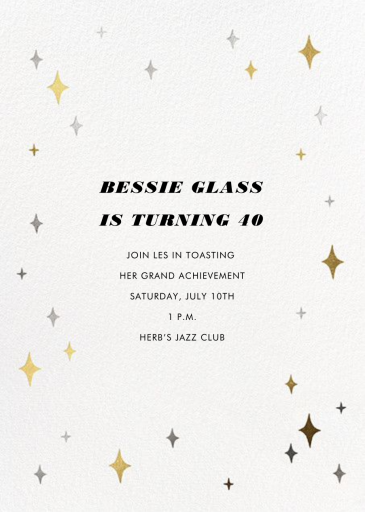 Space Age Stars Photo - Birthday Invitation by Paperless Post - Back