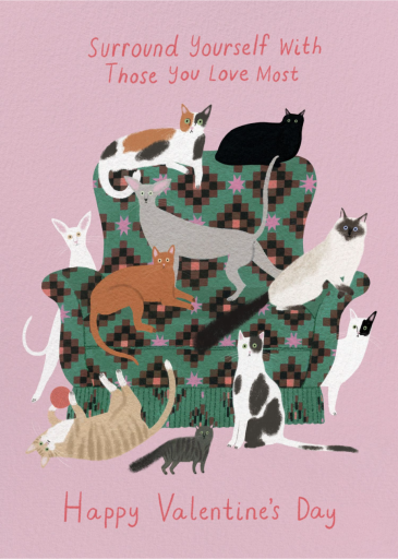 Feline Good (Yelena Bryksenkova) - Love and Romance Card by Red Cap Cards