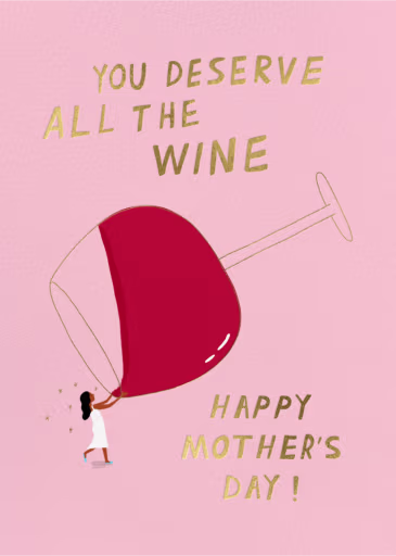 Big Pour - Mother's Day Card by Carolyn Suzuki Studio
