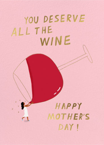 Big Pour - Mother's Day Card by Carolyn Suzuki Studio