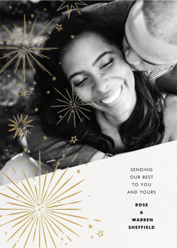 Holiday Starbursts - New Year's Card by Paperless Post