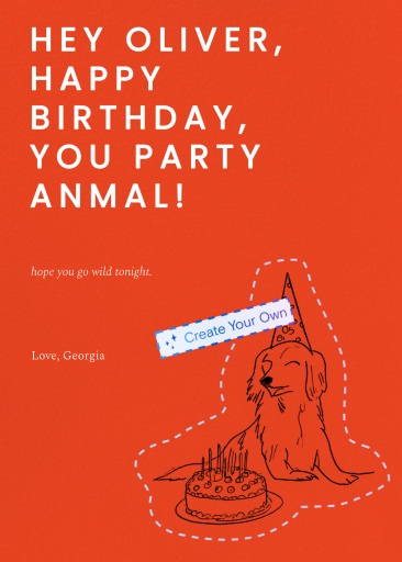 Corner Motif (Custom Magic Art) - Illustrated Greeting Card by Paperless Post