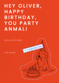 Corner Motif (Custom Magic Art) - Illustrated Greeting Card by Paperless Post