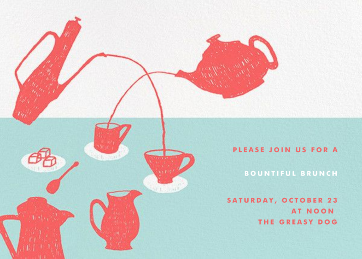 Pour Me A Cup - Party Invitation by Paperless Post