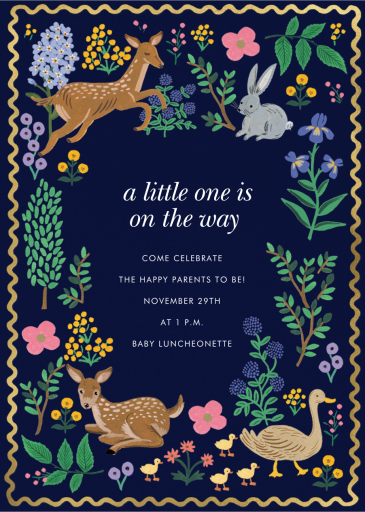Woodland Friends - Baby Shower Invitation by Rifle Paper Co.