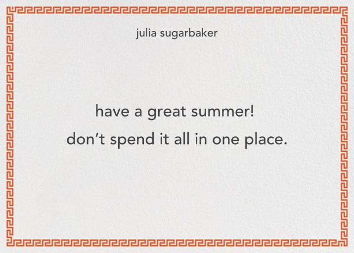 Greek Border - Stationery by Jonathan Adler