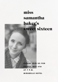 Transmission - Sweet 16 Invitation by Paperless Post