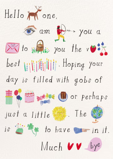 Birthday Doodle - Birthday Card by Mr. Boddington's Studio