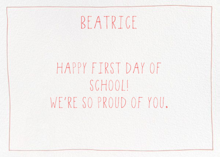 Single Hand Drawn Border - Stationery by Linda and Harriett