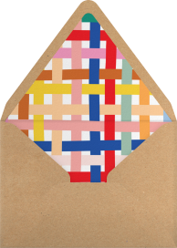 Rainbow Basketweave - Hartland Cards Envelope