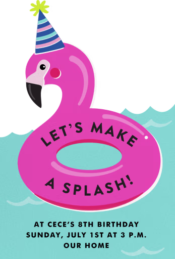 Flamingo Fling - Birthday Invitation by Cheree Berry Paper & Design