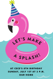 Flamingo Fling - Birthday Invitation by Cheree Berry Paper & Design