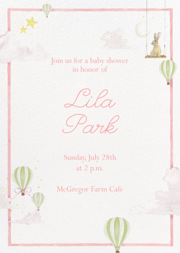 Little Dreams - Baby Shower Invitation by Clementina Sketchbook