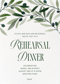 Olive Arch - Rehearsal Dinner Invitation by Paperless Post