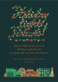 Light Parade - Christmas Party Invitation by Paperless Post