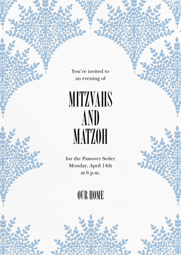 Fanned Frond - Invitation by Carolina Herrera