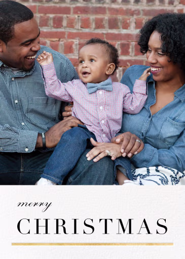 3/4 Portrait (Photo) - Christmas Card by Paperless Post