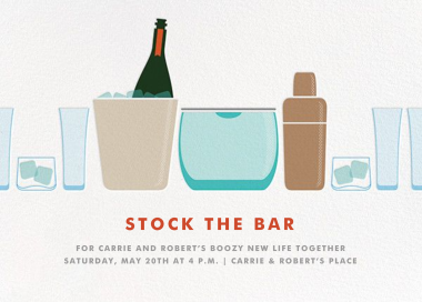 Party on Ice - Bridal Shower Invitation by Crate & Barrel