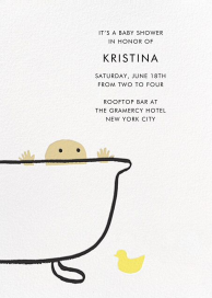 Yellow Duckie - Baby Shower Invitation by kate spade new york