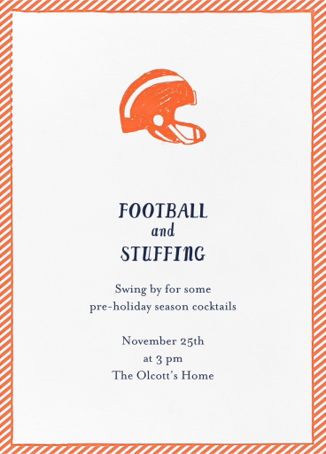 Football and Ball of Stuffing - Pool Party Invitation by Mr. Boddington's Studio