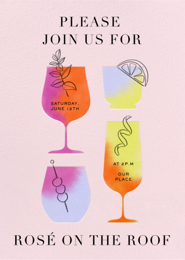Dazzling Drinks - Cocktail Party Invitation by Paperless Post