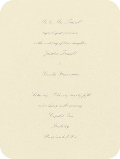 Viceroy - Wedding Invitation by Crane & Co.