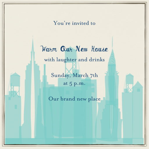 I Love New York - Housewarming Invitation by Mr. Boddington's Studio