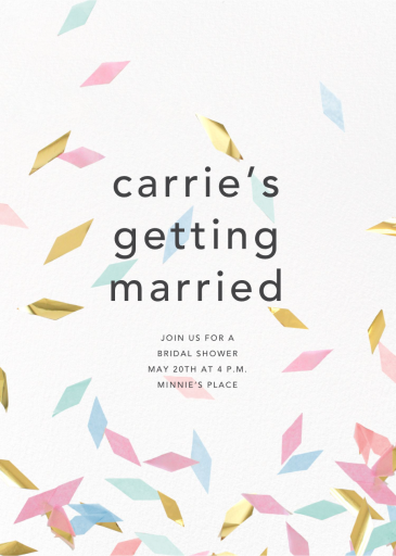 Flutter - Bridal Shower Invitation by CONFETTISYSTEM