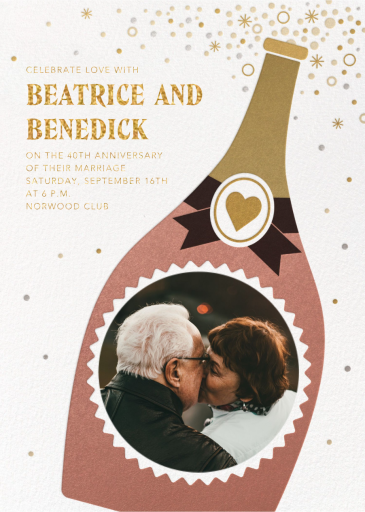 Bottle Model - Celebration Invitation by Paperless Post